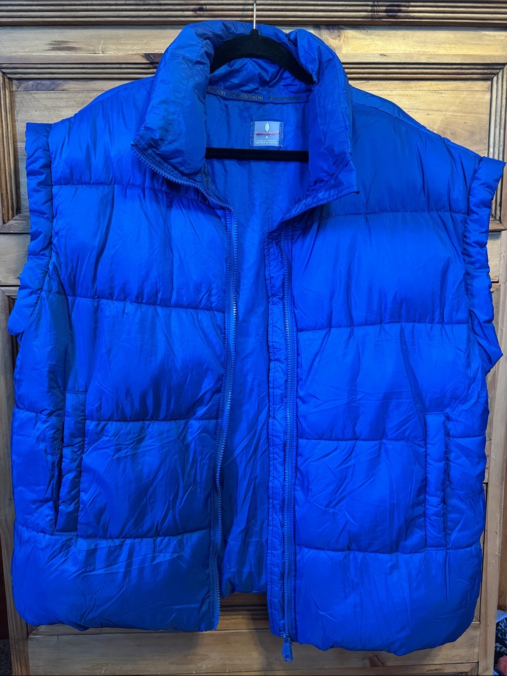 Free People Movement In A Bubble Puffer Vest Royal Blue Medium